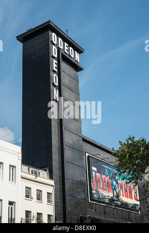 The Odeon Cinema, Leicester Square, London, Showing Iron Man 3. Stock Photo