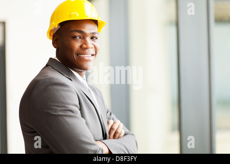 african american construction manager in office Stock Photo