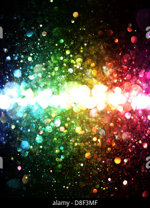 Rainbow of lights Stock Photo