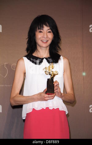 Maggie Cheung attended press conference of Taipei Golden Horse Film