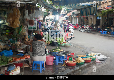 Hanoi, Vietnam - Market in the old quarter Stock Photo