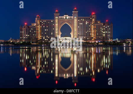 Atlantis Hotel on The Palm Jumeirah, UAE Stock Photo