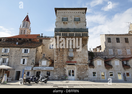 Croatia, Dalmatia, Trogir, UNESCO; Vitturi Tower, Kroatien, Dalmatien, Trogir, UNESCO Welterbe; Vitturi Turm Stock Photo