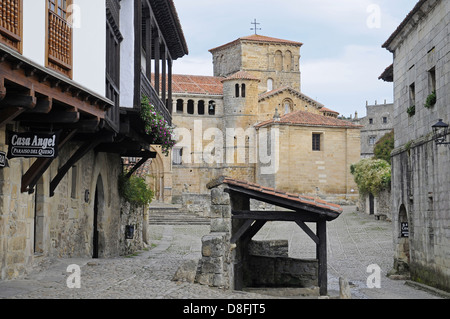 Romanesque collegiate church Stock Photo