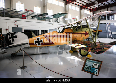 German WWI Albatross biplane aircraft on display at the Fantasy of ...