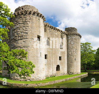 Medieval Nunney Castle, Somerset, England, UK Stock Photo