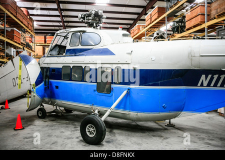 A Westland Whirlwind helicopter in the Storage Hangar at the Fantasy of Flight Museum FL Stock Photo