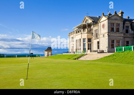 The Royal and Ancient Golf Club of St Andrews golf course and club house St Andrews Fife Scotland UK GB Europe Stock Photo