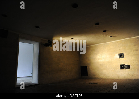 Dachau Concentration Camp. Nazi camp of prisoners opened in 1933. Gas chamber. Germany. Stock Photo