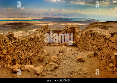 Ancient city Masada from Israel Stock Photo