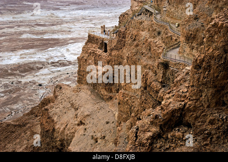 Ancient city Masada from Israel Stock Photo