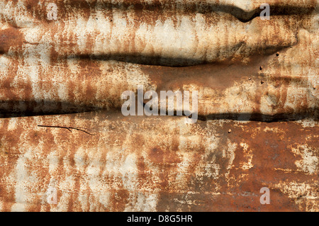 rusty tin surface Stock Photo