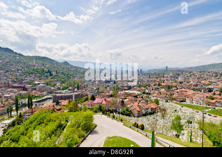 View of Sarajevo, Bosnia Herzegovina Stock Photo