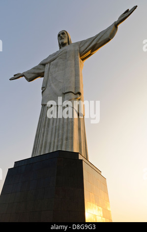 A low angle shot of Christ the Redeemer statue in Rio de Janeiro ...