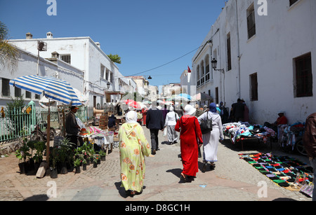 Street in the Medina of Rabat, Morocco Stock Photo