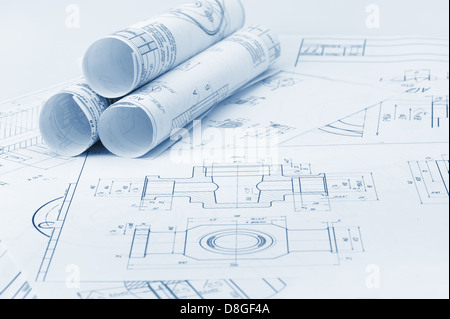The plan industrial details Stock Photo