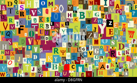 Abstract letters background Stock Photo - Alamy