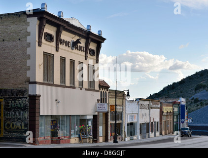 The historic mining town of Eureka, Utah. Stock Photo