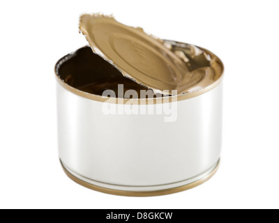 Canned food lid with a bottle opener. Hook metal can top for easy opening  Stock Photo by ©cukugede 395134740