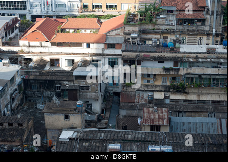 Slums in central Ho Chi Minh, Saigon, Vietnam, south east Asia. Stock Photo