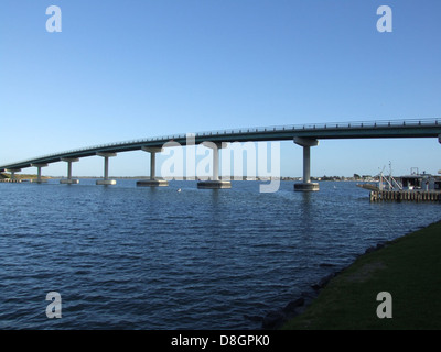 Bridge spanning the Murray River in Australia at the town Murray Bridge ...