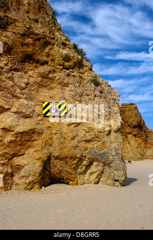 Famous Falling Rocks Attention sign for rock fall. Attention sign Falling rocks. Biokovo ...