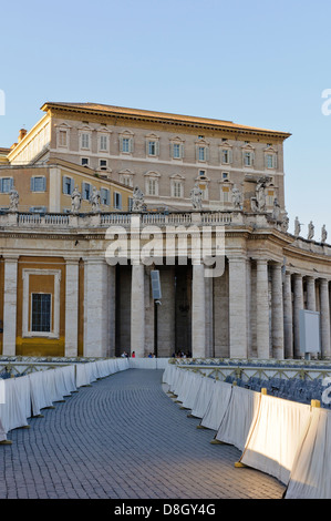 The Apostolic Palace, St. Peters Square, Vatican City, Rome, Italy Stock Photo