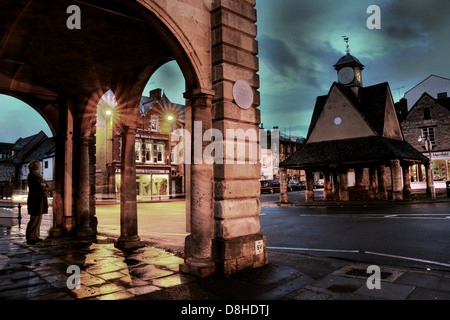 Witney marketplace, constituency of David Cameron Oxon (Oxfordshire) England UK Stock Photo