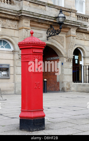 Victorian post box Market Square Stafford Staffordshire England Stock Photo