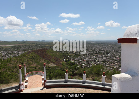 Fantastic views of the city of Holguin from Loma de la Cruz, 275 meters high above the city. Stock Photo