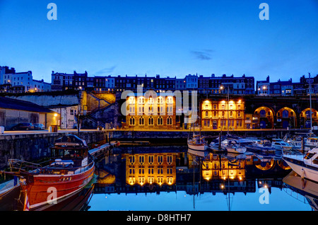 Ramsgate Marina at Night Stock Photo