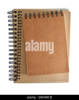 stack of ring binder books Stock Photo