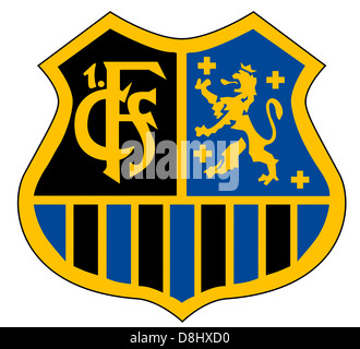 Logo of German football team 1st FC Saarbruecken. Stock Photo