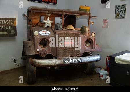 Vintage truck, Canon Roadhouse restaurant, near Fish River Canyon, Southern Namibia, Africa Stock Photo