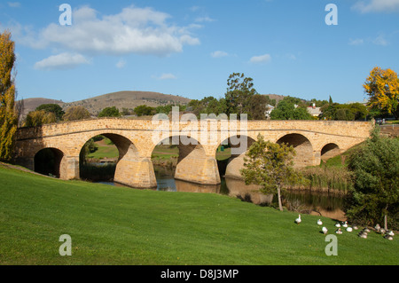 Richmond Bridge, Richmond, Tasmania, Australia Stock Photo