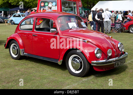 Red VW 1300 Beetle Stock Photo