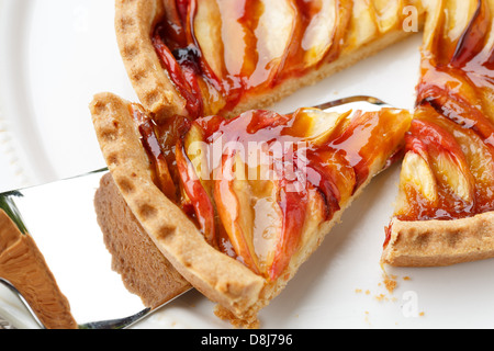 Peach tart Stock Photo