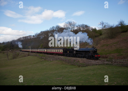 steam engines 61306,61002 Stock Photo