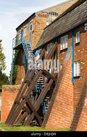 Structural supports for building. Wilton Village. England UK Stock Photo