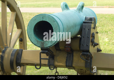 Model 1841 24-pounder field howitzer, Shiloh National Military Park, Tennessee. Digital photograph Stock Photo