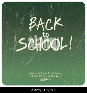 Back to school poster. Stock Photo