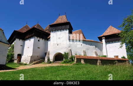 The village of Viscri is best known for its highly fortified church, built in Transylvania, Romania. Stock Photo