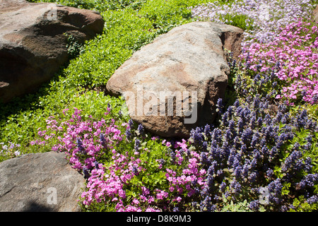 Three Sisters Sanctuary in Goshen, Massachusetts is packed with innovative outsider art. Stock Photo