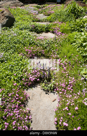 Three Sisters Sanctuary in Goshen, Massachusetts is packed with innovative outsider art. Stock Photo