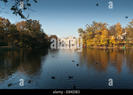 Palace on the Water (south face), Royal Lazienki Park, Warsaw, Poland Stock Photo