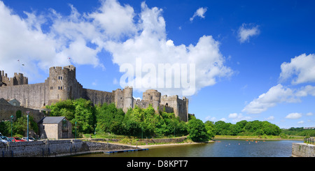 Pembroke Castle Pembroke Pembrokeshire Wales Stock Photo