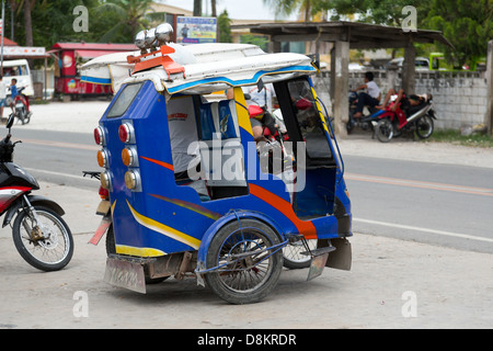 Tricycle in Moalboal on Cebu Island, Philippines Stock Photo - Alamy