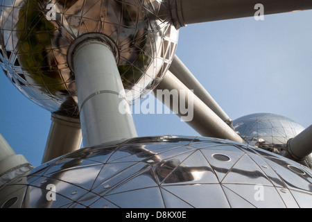 Molecular model, low angle view. Brussel, Belgium Stock Photo