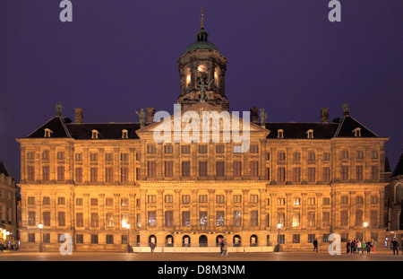 Netherlands, Amsterdam, Dam Square, Royal Palace, Stock Photo