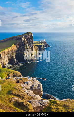 Neist Point and Lighthouse Isle of Skye Highland and Islands Scotland UK GB EU Europe Stock Photo